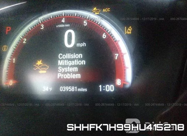 SHHFK7H99HU415278 фото 8