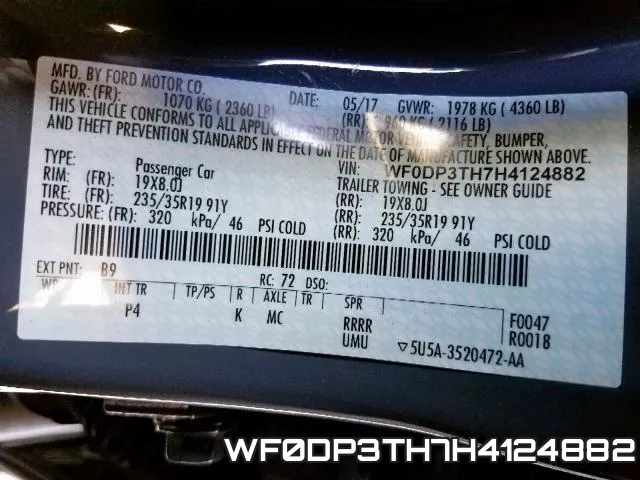 WF0DP3TH7H4124882 фото 2