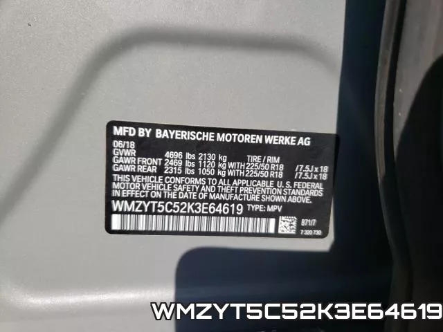 WMZYT5C52K3E64619 фото 2
