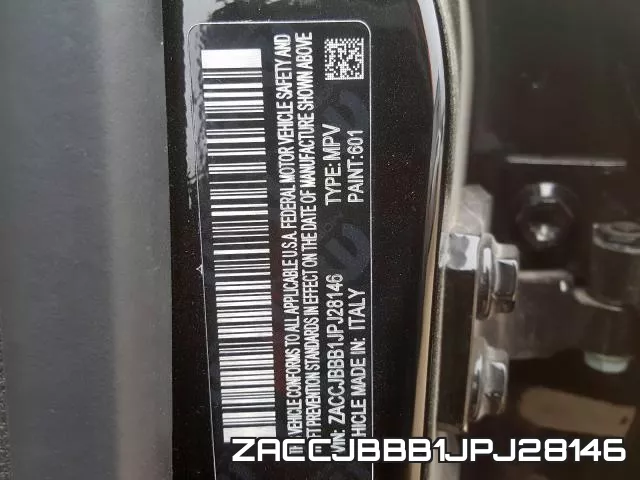 ZACCJBBB1JPJ28146 фото 2