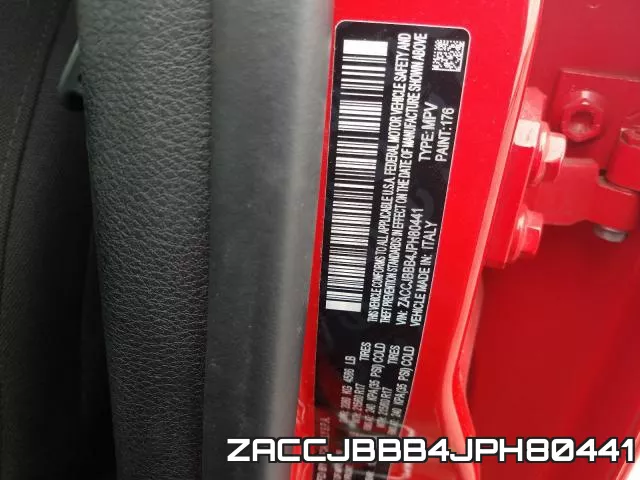 ZACCJBBB4JPH80441 фото 2