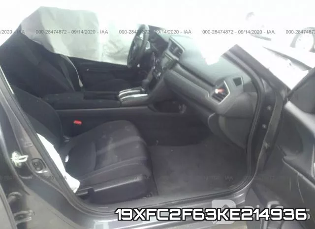 19XFC2F63KE214936 фото 6