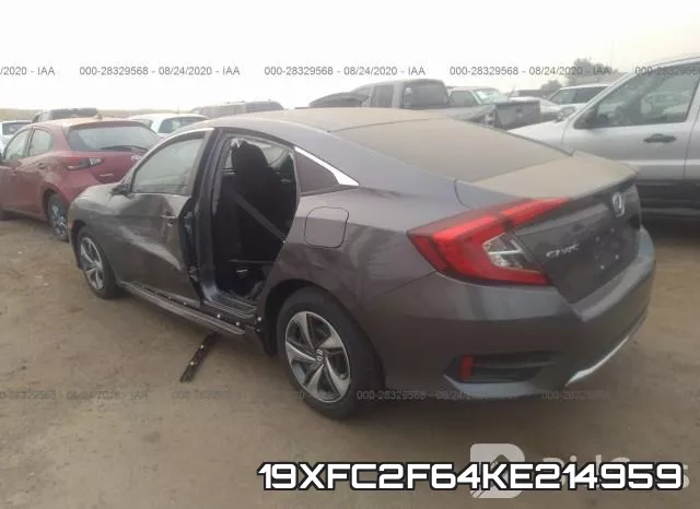 19XFC2F64KE214959 фото 4