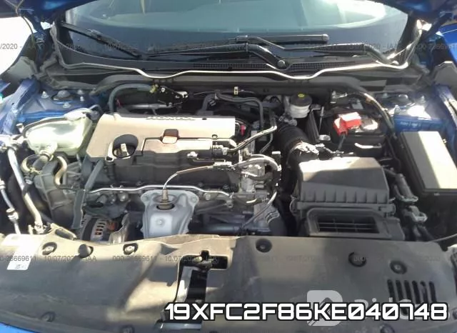 19XFC2F86KE040748 фото 2