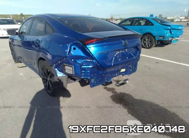 19XFC2F86KE040748 фото 7