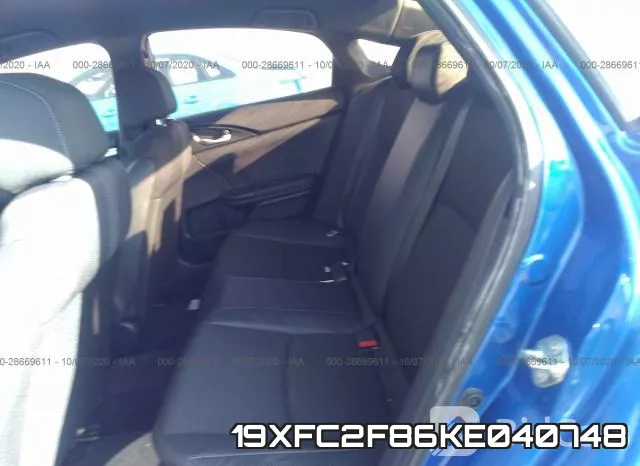 19XFC2F86KE040748 фото 9