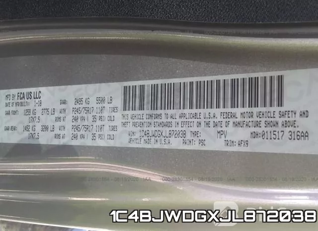 1C4BJWDGXJL872038 фото 10