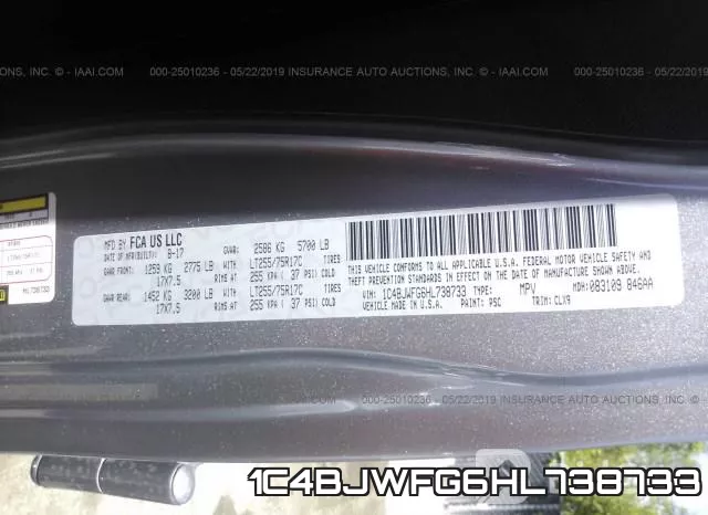 1C4BJWFG6HL738733 фото 10