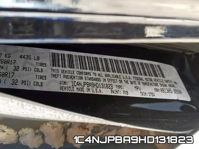 1C4NJPBA9HD131823 фото 2