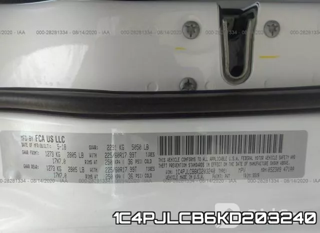 1C4PJLCB6KD203240 фото 10