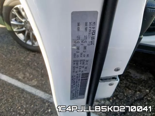 1C4PJLLB5KD270041 фото 2