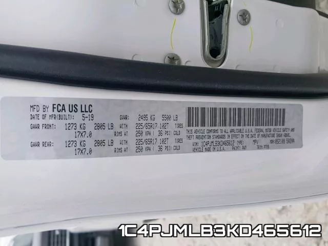1C4PJMLB3KD465612 фото 2