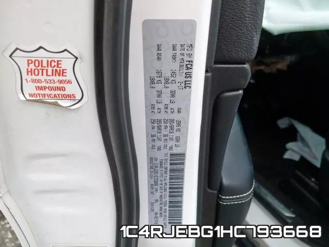 1C4RJEBG1HC793668 фото 2
