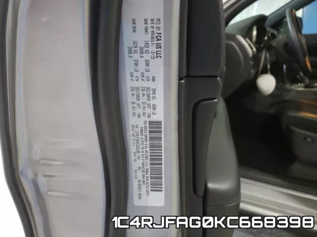 1C4RJFAG0KC668398 фото 2