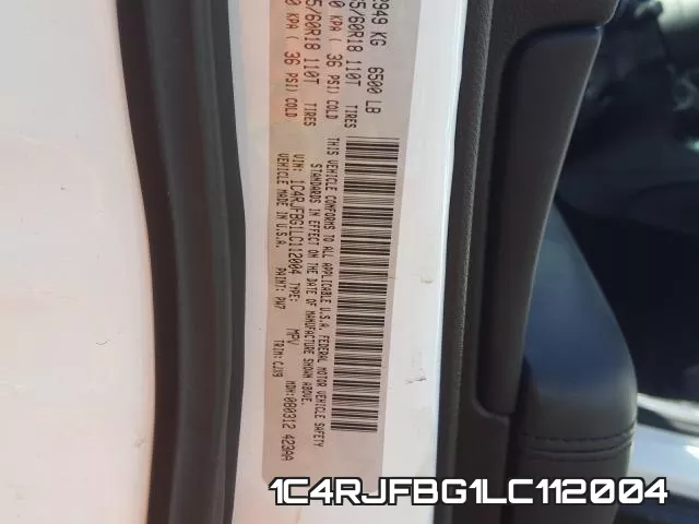 1C4RJFBG1LC112004 фото 2