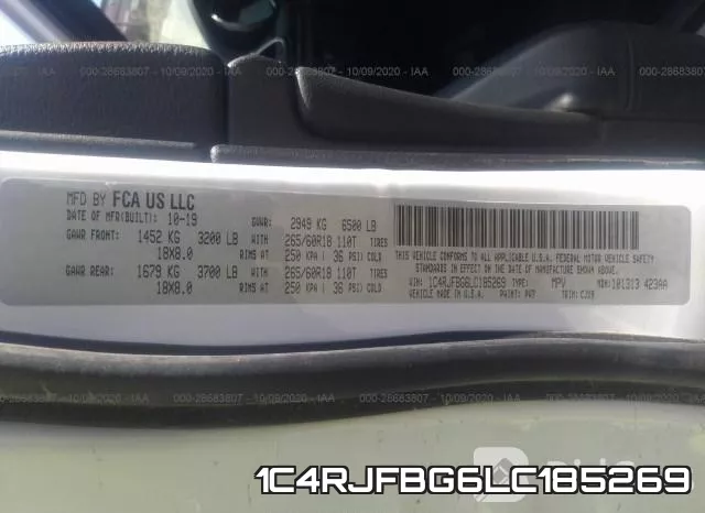 1C4RJFBG6LC185269 фото 9