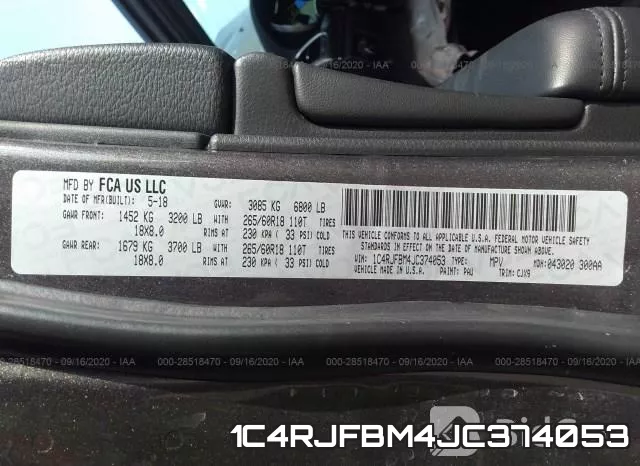 1C4RJFBM4JC374053 фото 10