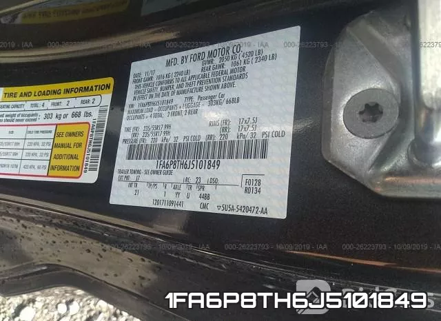 1FA6P8TH6J5101849 фото 10