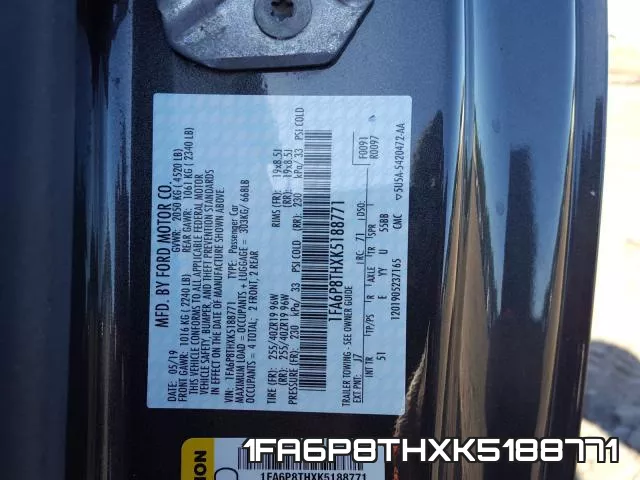 1FA6P8THXK5188771 фото 2