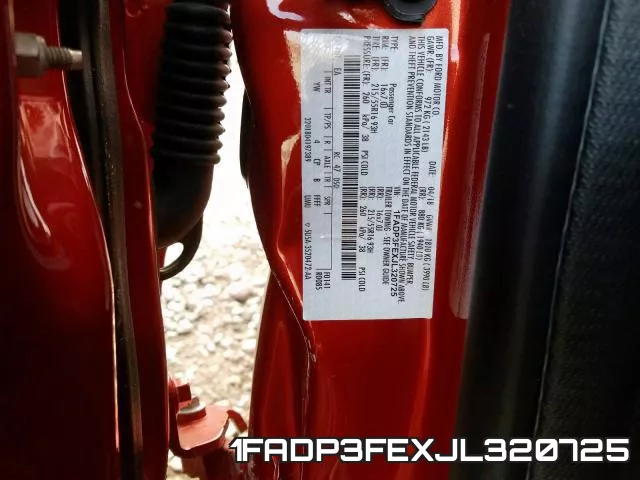 1FADP3FEXJL320725 фото 2