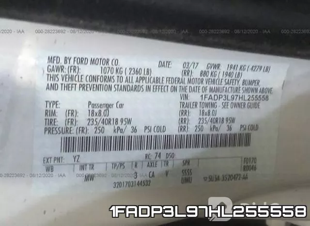 1FADP3L97HL255558 фото 10