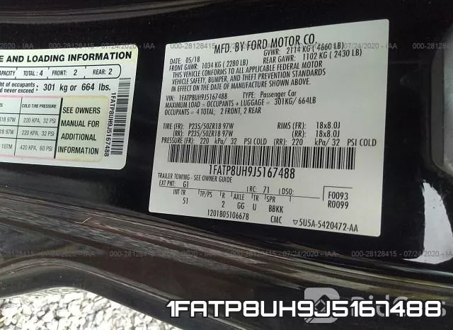 1FATP8UH9J5167488 фото 10