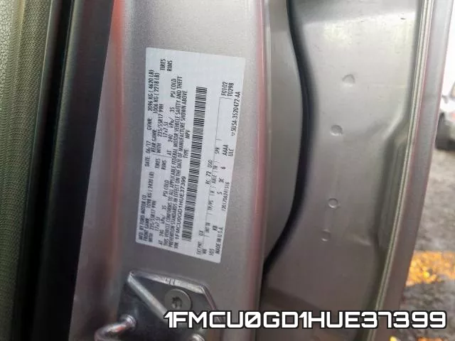 1FMCU0GD1HUE37399 фото 2