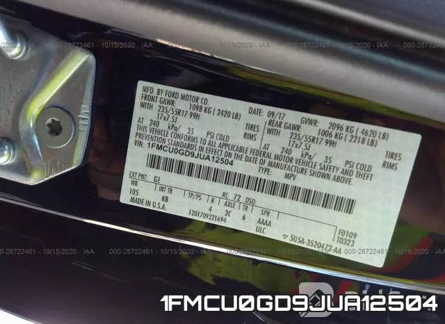 1FMCU0GD9JUA12504 фото 10
