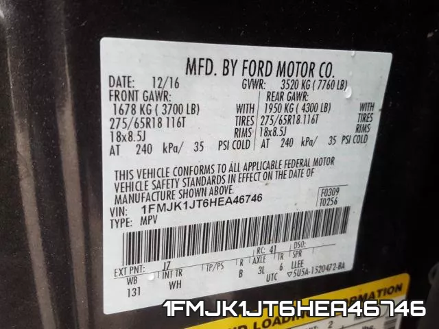 1FMJK1JT6HEA46746 фото 2