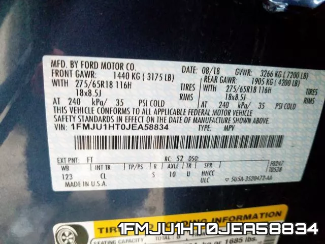 1FMJU1HT0JEA58834 фото 2
