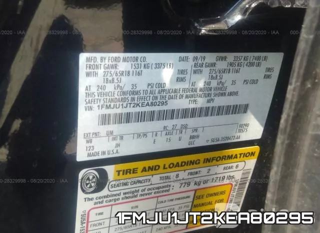 1FMJU1JT2KEA80295 фото 10