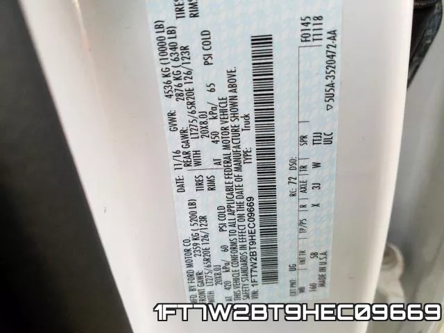 1FT7W2BT9HEC09669 фото 2