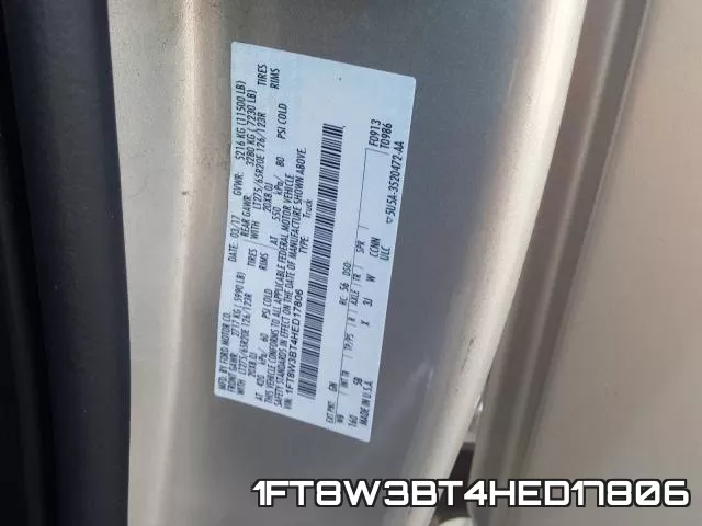 1FT8W3BT4HED17806 фото 2