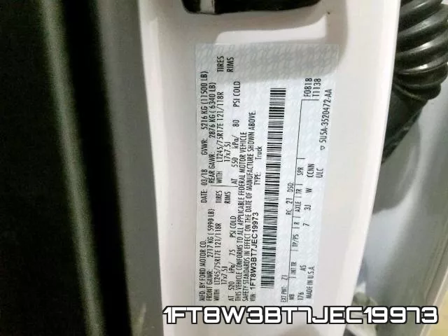 1FT8W3BT7JEC19973 фото 2