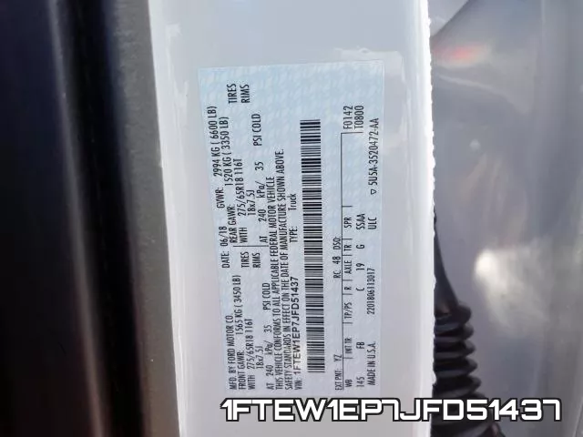 1FTEW1EP7JFD51437 фото 2