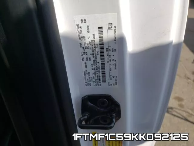 1FTMF1C59KKD92125 фото 2