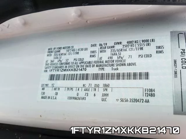 1FTYR1ZMXKKB21470 фото 2