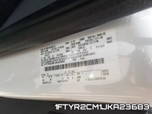 1FTYR2CM1JKA23683 фото 2
