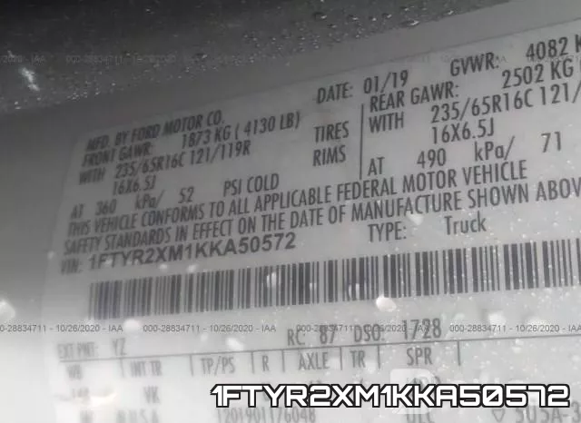 1FTYR2XM1KKA50572 фото 10