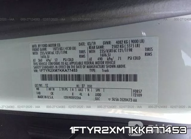 1FTYR2XM7KKA77453 фото 10