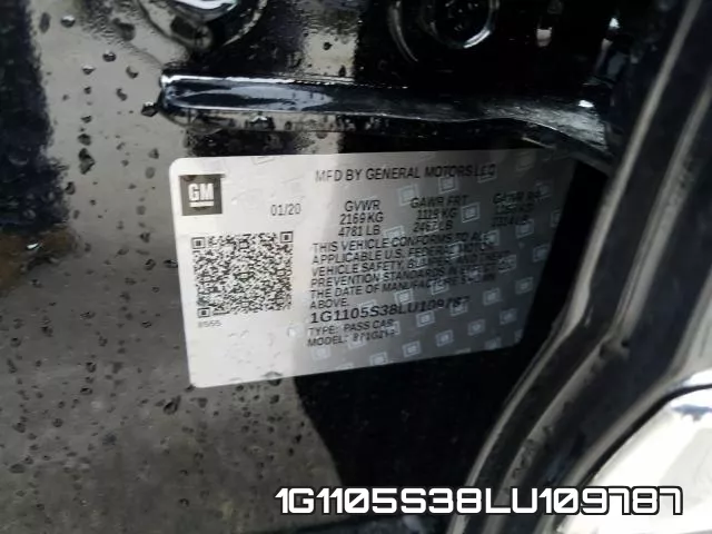 1G1105S38LU109787 фото 2