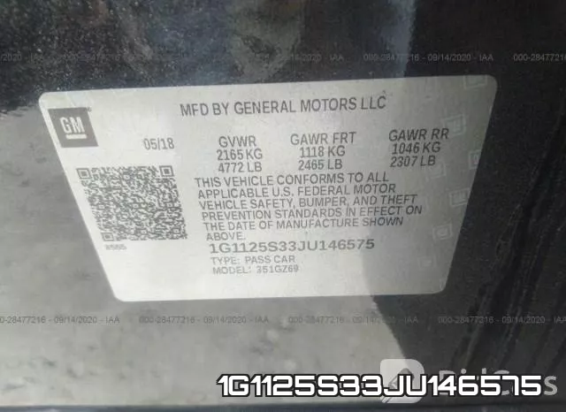 1G1125S33JU146575 фото 10
