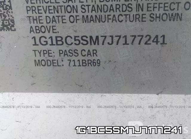 1G1BC5SM7J7177241 фото 10