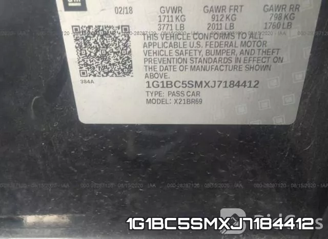1G1BC5SMXJ7184412 фото 10
