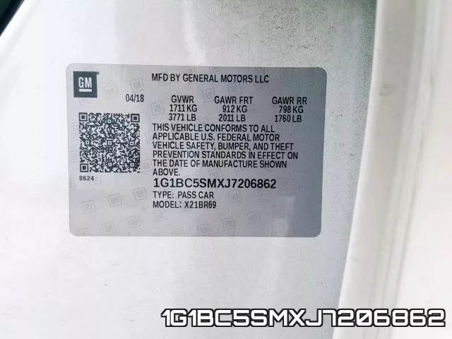 1G1BC5SMXJ7206862 фото 2