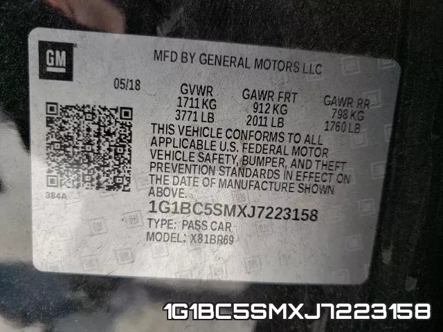 1G1BC5SMXJ7223158 фото 2