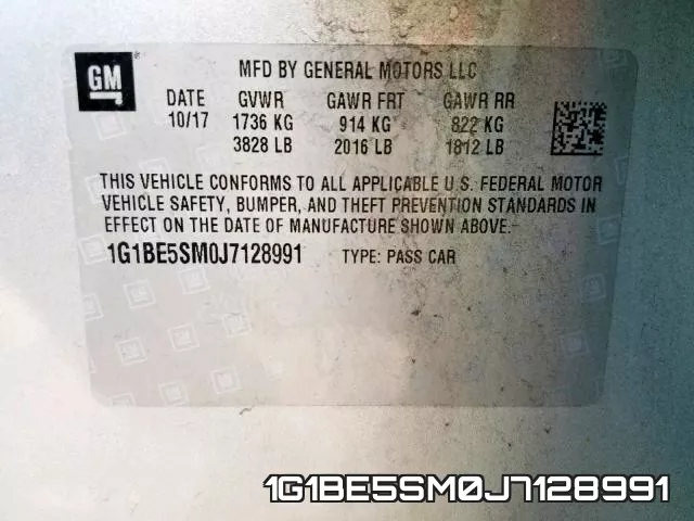 1G1BE5SM0J7128991 фото 2