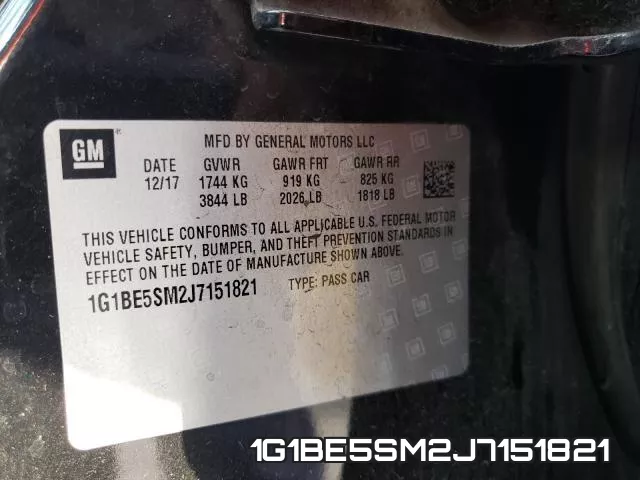 1G1BE5SM2J7151821 фото 2