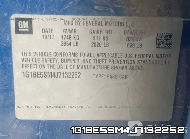1G1BE5SM4J7132252 фото 10