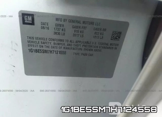 1G1BE5SM7H7124558 фото 10